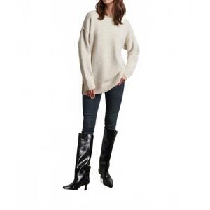 NEW LINE KNITWEAR olivia long sleeve sweater in cream